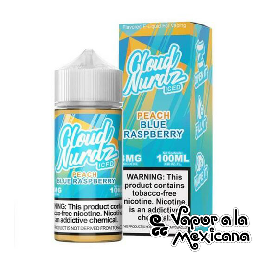 Peach Blue Razz Iced 100ml | Cloud Nurdz