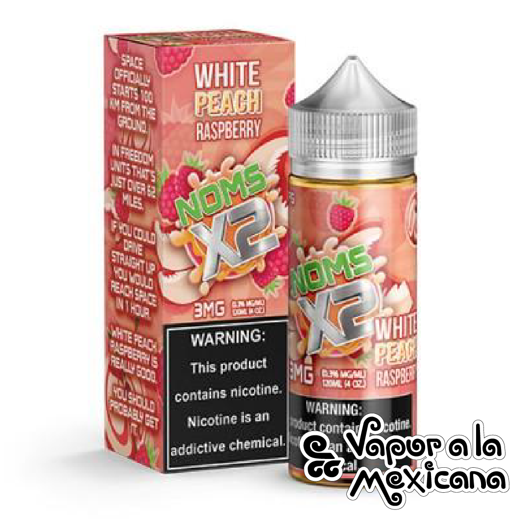 White Peach Raspberry 120ml | Nomenon Noms X2