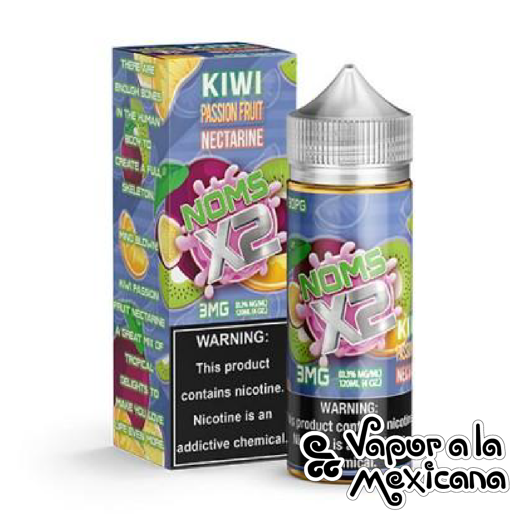 Kiwi Passion Fruit Nectarine 120ml | Nomenon Noms X2