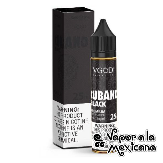 Cubano Black NicSalts 30ml | VGOD