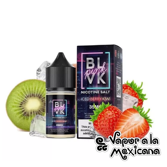Iced Berry Kiwi NicSalts 30ml | BLVK Pink
