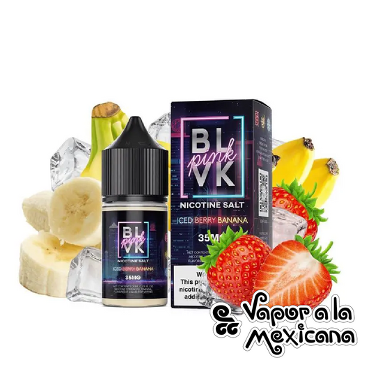 Iced Berry Banana NicSalts 30ml | BLVK Pink