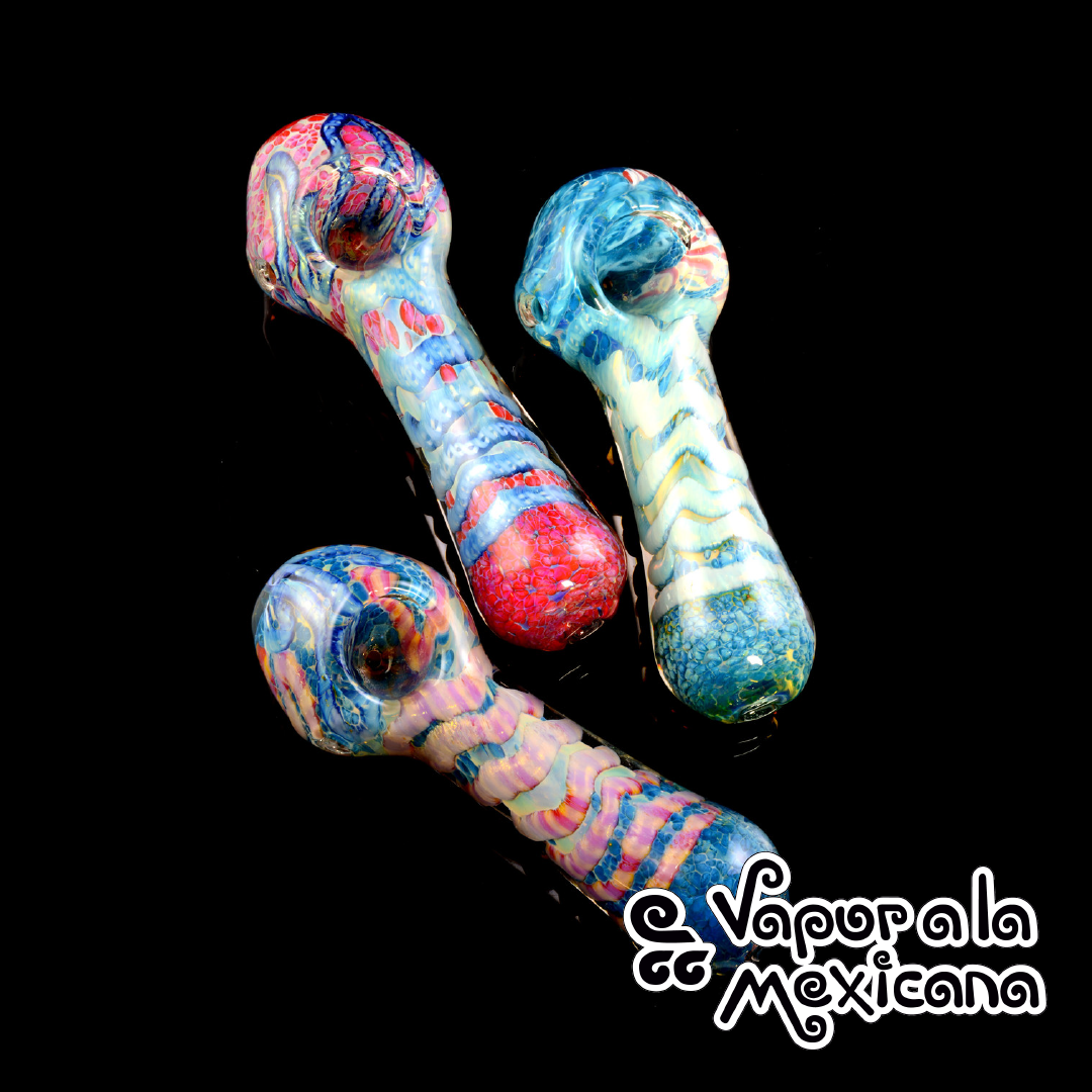 Thick Silver Fumed Pipe