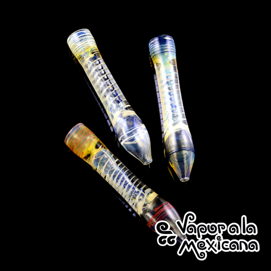 Spiral Glass Chillum (Pipe)