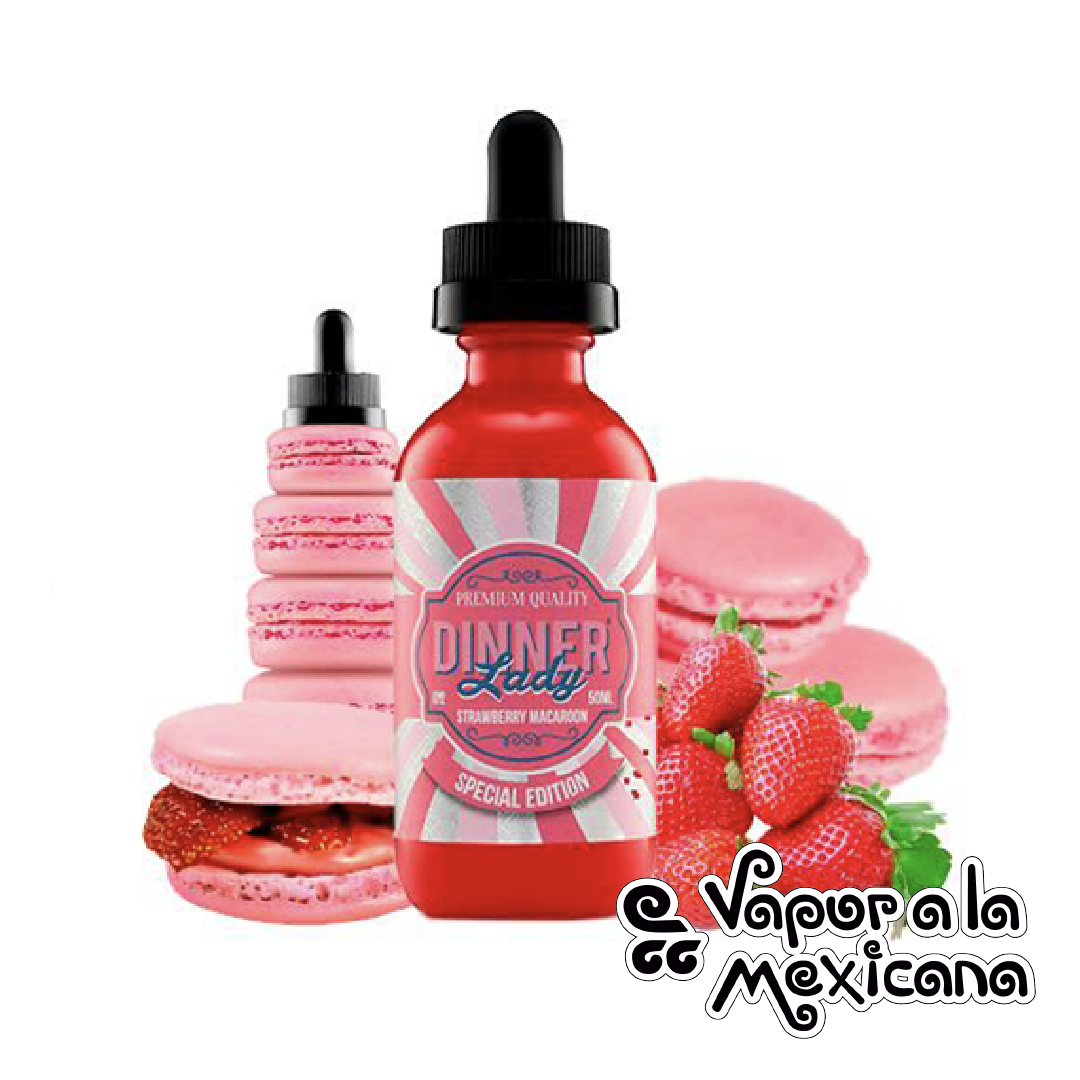Strawberry Macaroon 60ml | Dinner Lady
